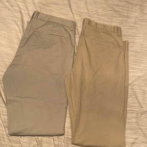 H&M slim fit gray and khaki dress pants